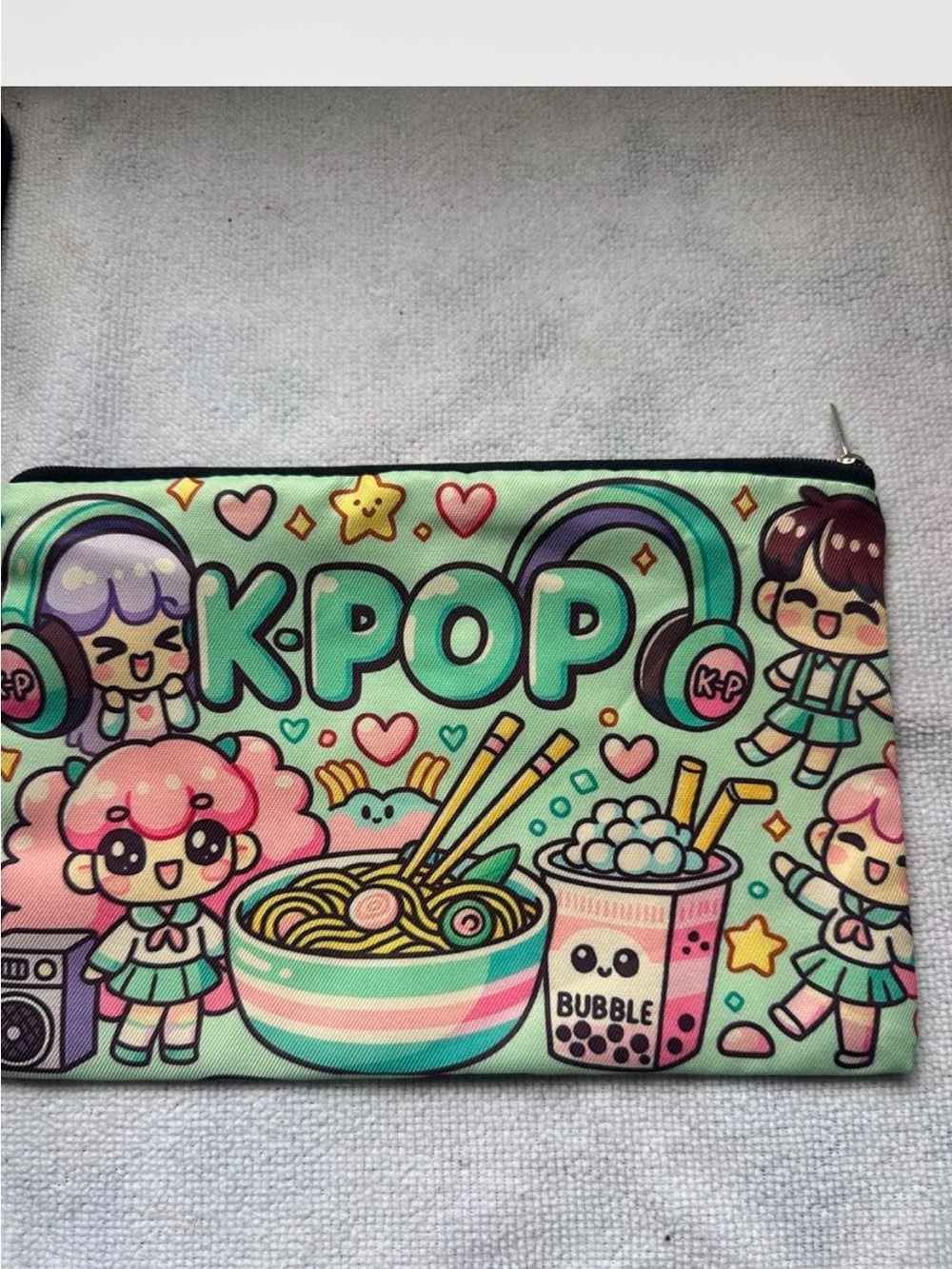K-POP Pastel Cute Cartoon Zip Pouch